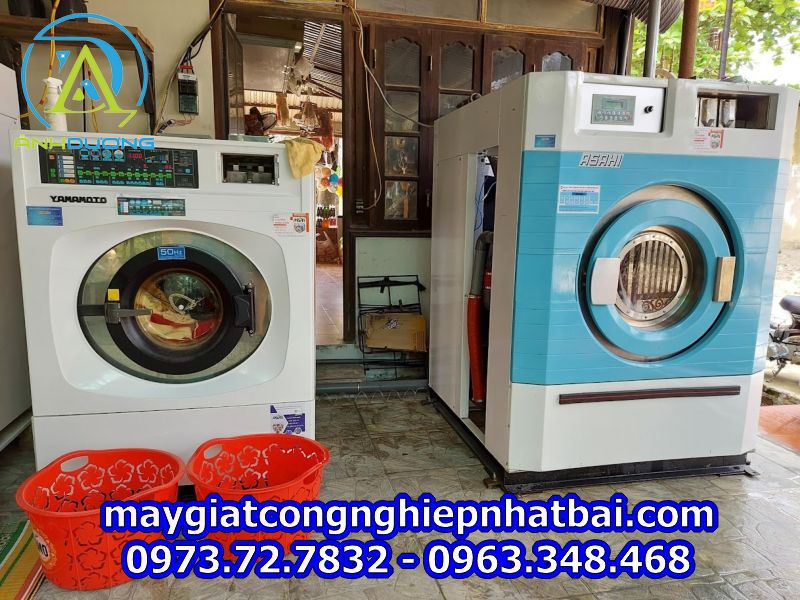 Lắp đặt máy giặt công nghiệp tại Quảng Xương